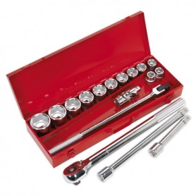 Socket Set 17pc 3/4\"Sq Drive WallDriveÂ® Metric