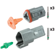 DT Connector 3-way Kit 10pc DT Connector 3-way Kit 10pc