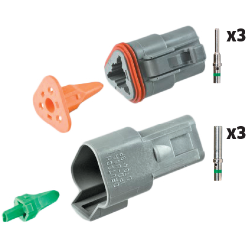 DT Connector 3-way Kit 10pc DT Connector 3-way Kit 10pc