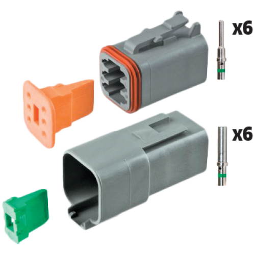 DT Connector 6-way Kit 16pc DT Connector 6-way Kit 16pc