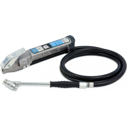 PCL 'Tyre Shop' Air Line Gauge with 2.7 m (9') Hose and Twin Clip-on Connector PCL 'Tyre Shop' Air Line Gauge with 2.7 m (9') Hose and Twin Clip-on Connector
