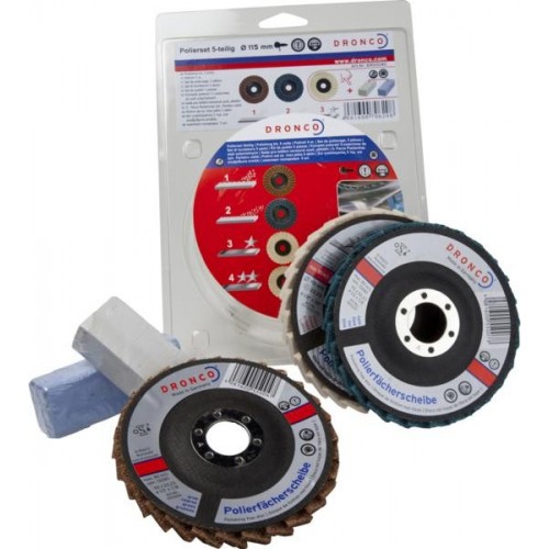 DRONCO Gloss Polishing Flap Disc KIt DRONCO Gloss Polishing Flap Disc KIt