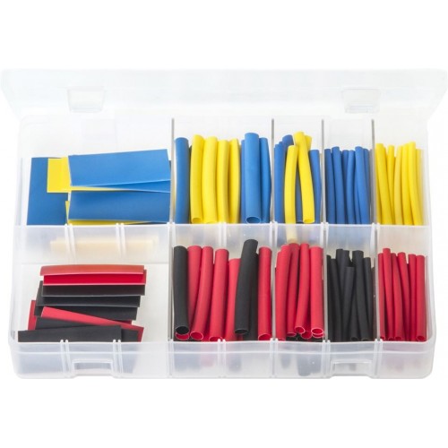 Assortment Box of Heat Shrink Tubing - 50 mm Lengths Assortment Box of Heat Shrink Tubing - 50 mm Lengths