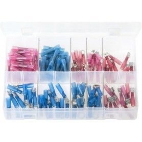 Heat Shrink Terminals, Adhesive Lined - Red & Blue