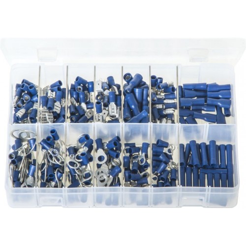 Assortment Box of Terminals Insulated - Blue Assortment Box of Terminals Insulated - Blue