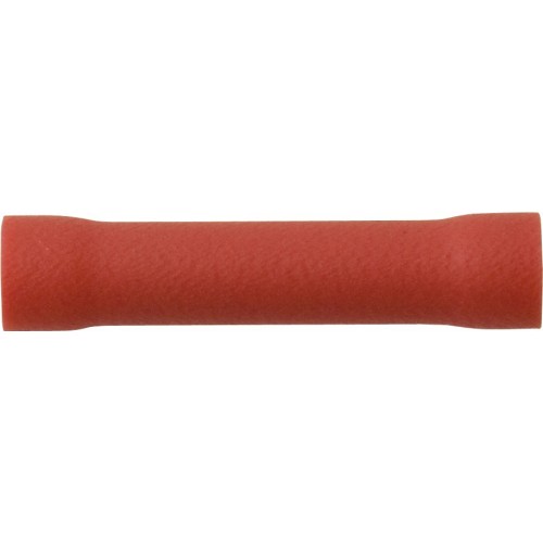 Red Insulated Terminals - Butt Connectors - 3.3mm (100)