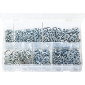 Assortment Box of Lock Washers Serrated - Internal