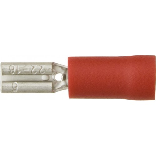 Red Insulated Terminals - Push-on Females Red Insulated Terminals - Push-on Females