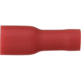Red Insulated Terminals - Push-on Females, Fully Insulated
