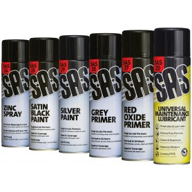 S.A.S Assorted Pack - 6 x Paint Aerosols 500ml